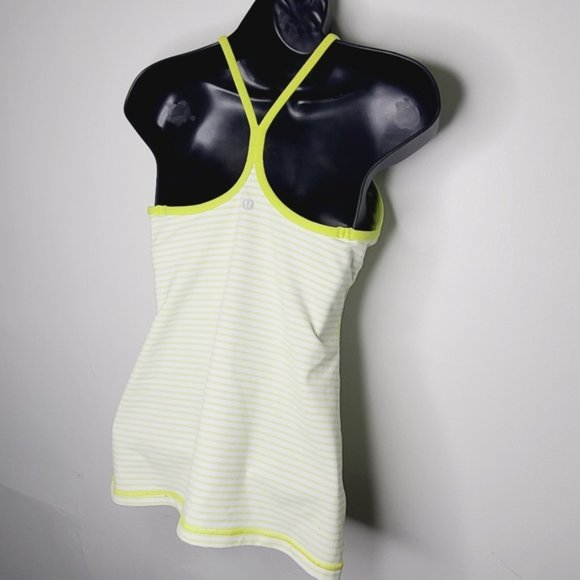 Lululemon Power Y Tank - Lime Stripe - Picture 7 of 7